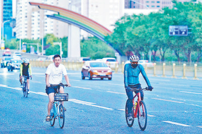 骑行运动成为城市新风尚